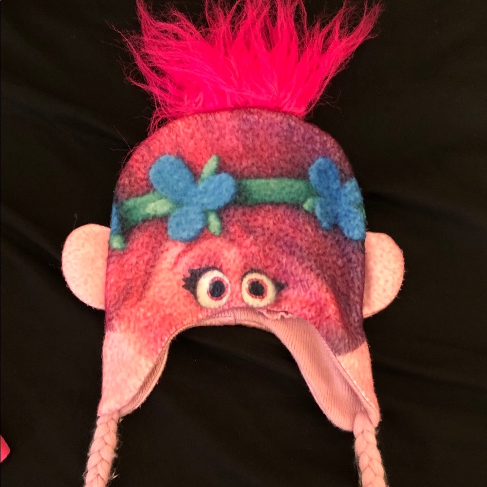 Dreamworks Trolls Pink Poppy Winter Hat One size